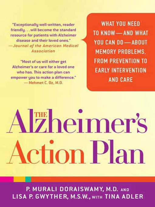 Title details for The Alzheimer's Action Plan by P. Murali Doraiswamy, M.D. - Wait list